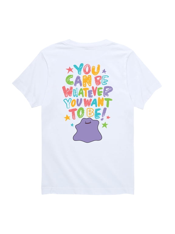 Pokémon - Ditto You Can Be Whatever Boys' Short Sleeve Graphic T-Shirt