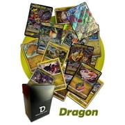 Pokémon Dragon Type TCG Assortment Bundle || Guaranteed Ultra Rare Dragon Card + 15 Random Dragon Type Cards + Dan123yal Deck Box