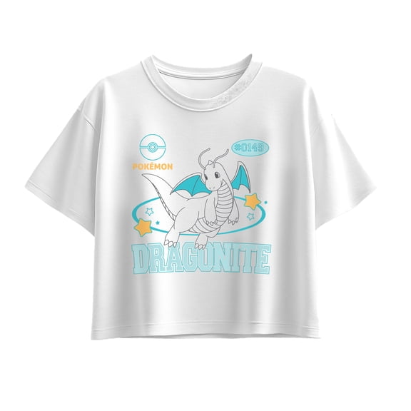 Pokémon - Dragonite Jersey - Youth Girls Boxy T-Shirt