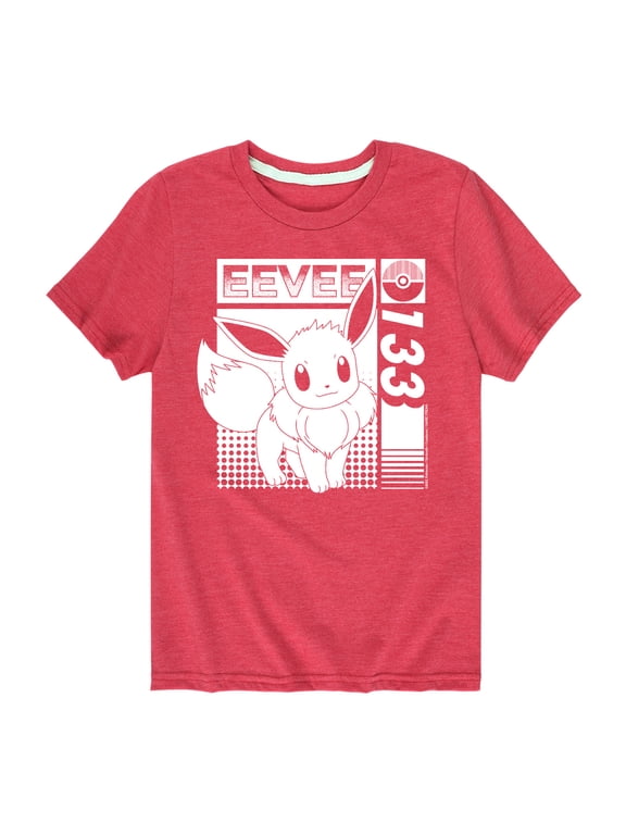 Pokémon - Eevee 133 Normal Type Generation 1 Boys' Short Sleeve Graphic T-Shirt