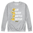 thumbnail image 1 of Pokémon - Eat Sleep Battle Repeat - Men's Crew Neck Fleece Pullover, 1 of 5