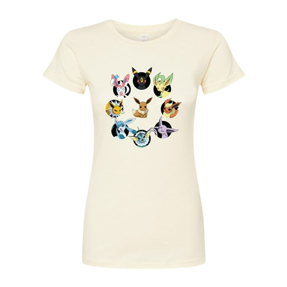 Pokémon - Eevee Evolution Circle - Juniors Fitted Graphic T-Shirt
