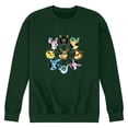 thumbnail image 1 of Pokémon - Eevee Evolution Circle - Men's Long Sleeve Crew Fleece Sweatshirt, 1 of 3