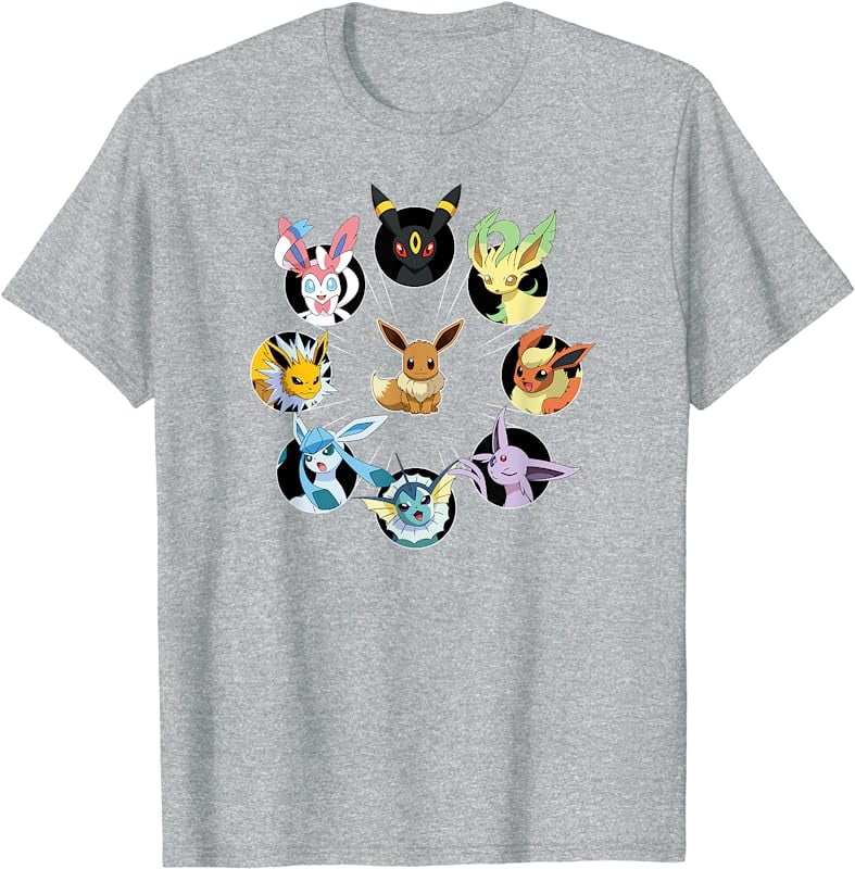 Eeveelution T-Shirt - Pokemon T-Shirt Collection White T-Shirt / M