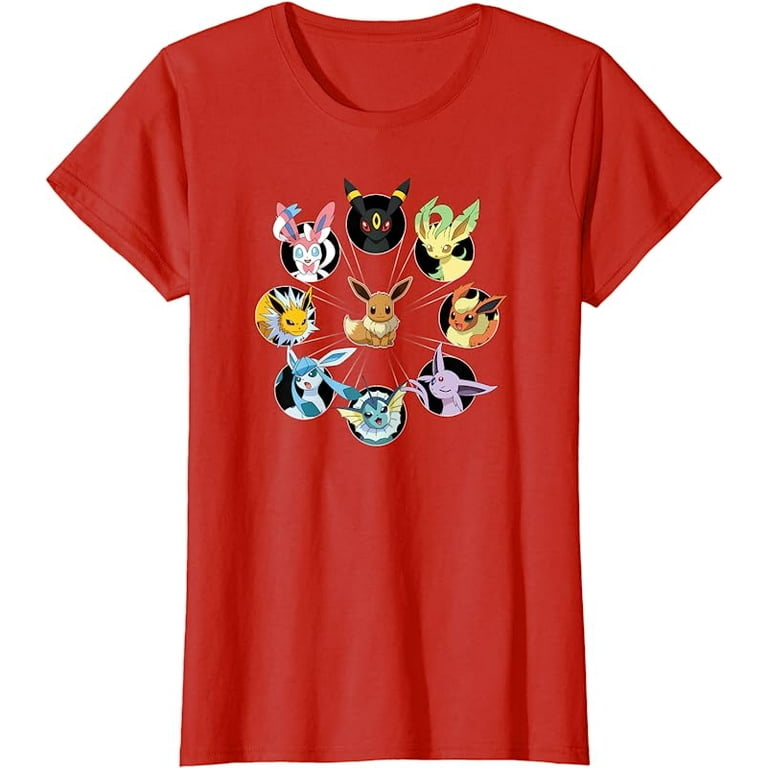 Eeveelution T-Shirt - Pokemon T-Shirt Collection White T-Shirt / 3XL