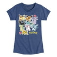 thumbnail image 1 of Pokémon - Eevee Evolution Stickers - Youth Girls Short Sleeve Graphic T-Shirt, 1 of 5