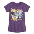 thumbnail image 1 of Pokémon - Eevee Evolution Stickers - Youth Girls Short Sleeve Graphic T-Shirt, 1 of 5