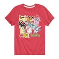 thumbnail image 1 of Pokémon - Eevee Evolution Stickers - Youth Short Sleeve Graphic T-Shirt, 1 of 5