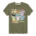 thumbnail image 1 of Pokémon - Eevee Evolution Stickers - Youth Short Sleeve Graphic T-Shirt, 1 of 5