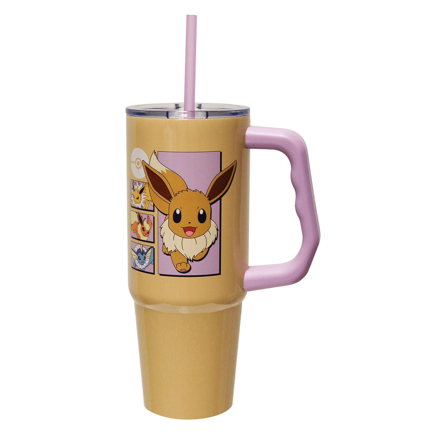 Pokémon Eevee Evolutions 30 fl oz Stainless Steel Tumbler with Handle and Straw