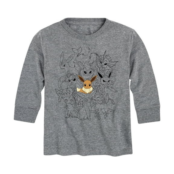 Pokémon - Eevee Evolutions - Youth Long Sleeve Graphic T- Shirt