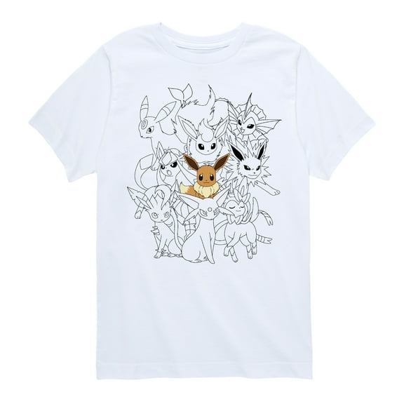 Pokémon - Eevee Evolutions - Youth Short Sleeve Graphic T- Shirt