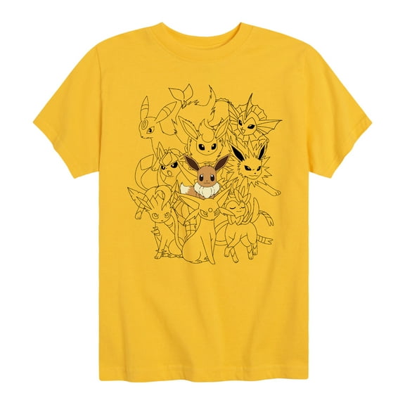 Pokémon - Eevee Evolutions - Youth Short Sleeve Graphic T- Shirt