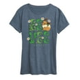 thumbnail image 1 of Pokémon - Eevee Floral - Women's Short Sleeve Graphic T-Shirt, 1 of 5