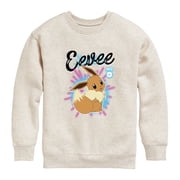 Pok mon - Eevee Graffiti Boys Graphic Long Sleeve Fleece Sweatshirt