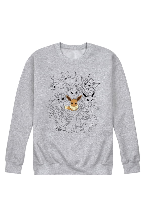 Pokémon - Eevee Group - Men's Crew Fleece Sweatshirt