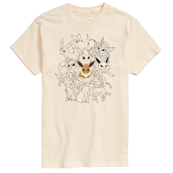 Pokémon - Eevee Group - Men's Short Sleeve Graphic T-Shirt