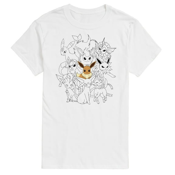 Pokémon - Eevee Group - Men's Short Sleeve Graphic T-Shirt