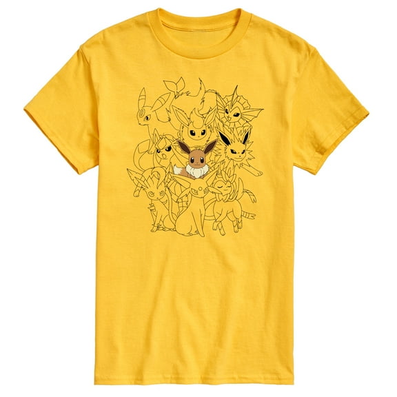 Pokémon - Eevee Group - Men's Short Sleeve Graphic T-Shirt