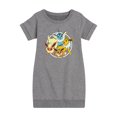 thumbnail image 1 of Pokémon  - Eevee Group - Toddler & Youth Girls Fleece Dress, 1 of 1