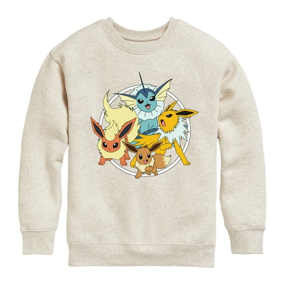 Pokémon - Eevee Group - Youth Crewneck Fleece Sweatshirt