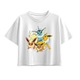 thumbnail image 1 of Pokémon - Eevee Group - Youth Girl Short Sleeve Boxy Tee, 1 of 4