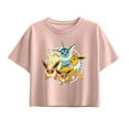 thumbnail image 1 of Pokémon - Eevee Group - Youth Girl Short Sleeve Boxy Tee, 1 of 4