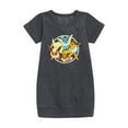thumbnail image 1 of Pokémon  - Eevee Group - Youth Girls Fleece Dress, 1 of 1