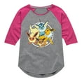 thumbnail image 1 of Pokémon  - Eevee Group - Youth Girls Raglan Graphic T-Shirt, 1 of 5