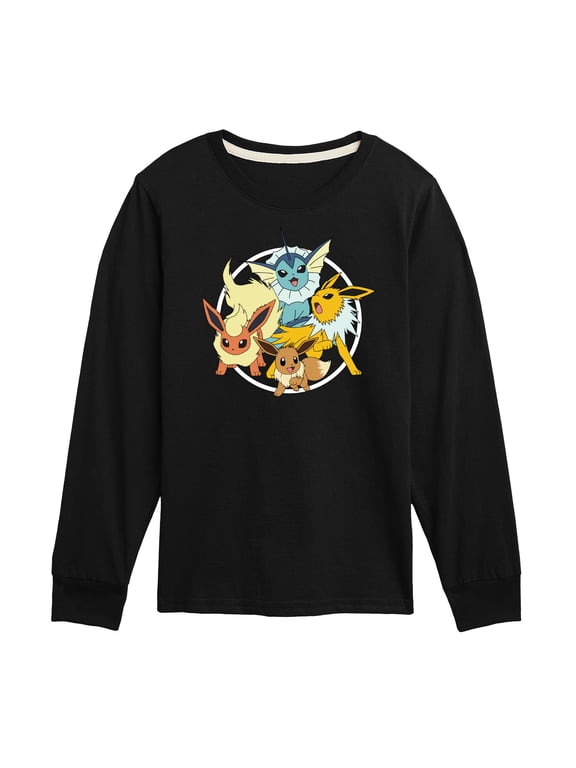 Pokémon - Eevee Group Long Sleeve Graphic T-Shirt