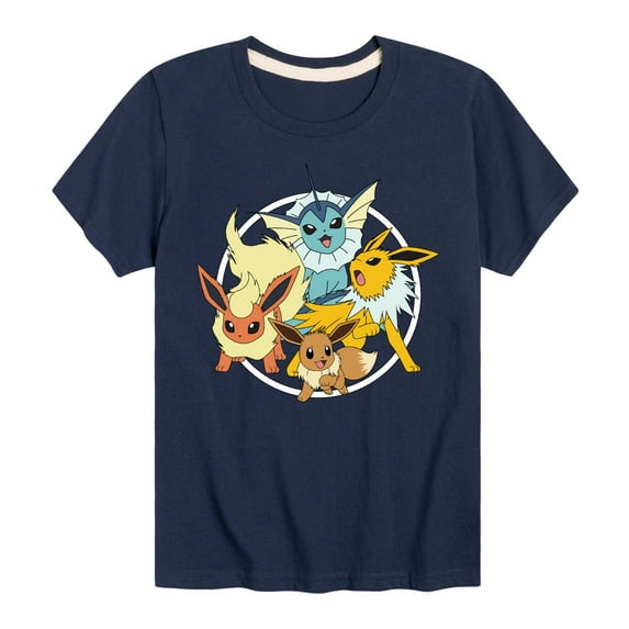 Pokémon - Eevee Group - Youth Short Sleeve Graphic T-Shirt