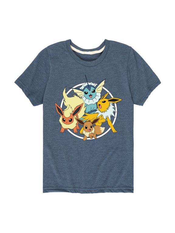 Pokémon - Eevee Group Boys' Short Sleeve Graphic T-Shirt