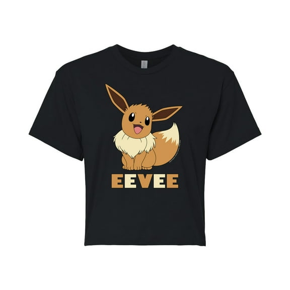 Pokémon - Eevee - Juniors Cropped Cotton Blend T-Shirt