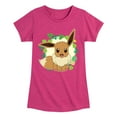 thumbnail image 1 of Pokémon - Eevee Leaves - Girls Youth Fitted Short Sleeve T-Shirt, 1 of 4