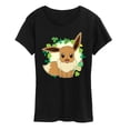 thumbnail image 1 of Pokémon - Eevee Leaves - Women's Short Sleeve Graphic T-Shirt, 1 of 5