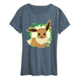 thumbnail image 1 of Pokémon - Eevee Leaves - Women's Short Sleeve Graphic T-Shirt, 1 of 5