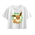 thumbnail image 1 of Pokémon - Eevee Leaves  - Youth Girl Short Sleeve Boxy Tee, 1 of 4