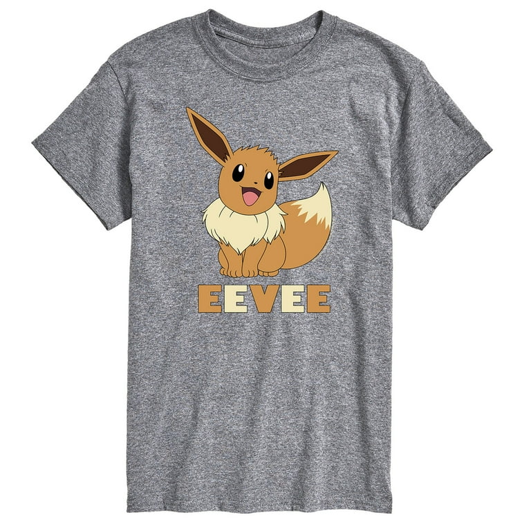 Pok mon Eevee Men s Short Sleeve Graphic T Shirt Walmart