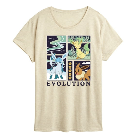 Pokémon - Eevee Nature Evolution -  Women's Short Sleeve Graphic T-Shirt