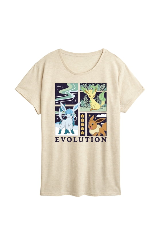 Pokémon - Eevee Nature Evolution - Women's Short Sleeve Graphic T-Shirt