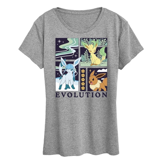 Pokémon - Eevee Nature Evolution -  Women's Short Sleeve Graphic T-Shirt