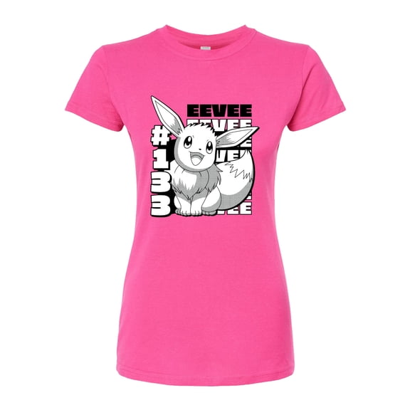Pokémon - Eevee Panel - Juniors Fitted Graphic T-Shirt