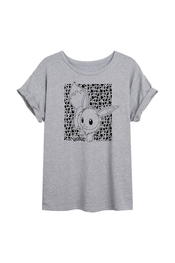 Pokémon - Eevee Pattern - Women's Oversized T-Shirt