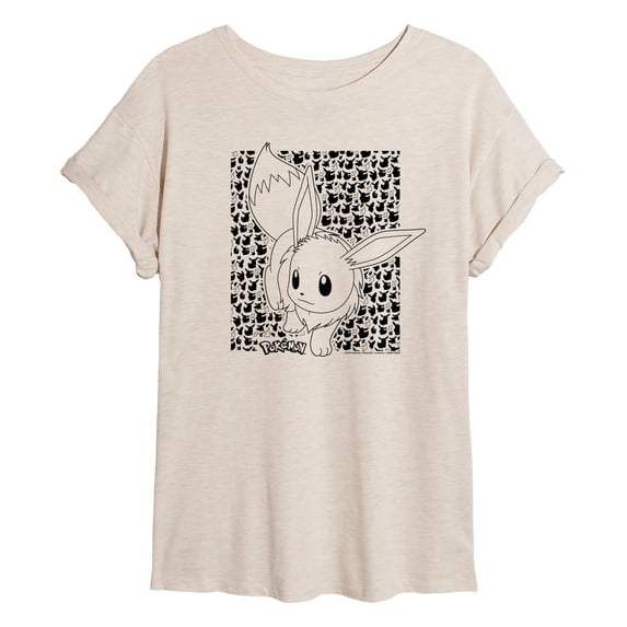 Pokémon - Eevee Pattern - Women's Oversized T-Shirt