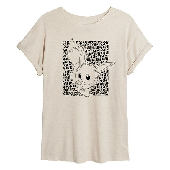 Pokémon - Eevee Pattern - Women's Oversized T-Shirt
