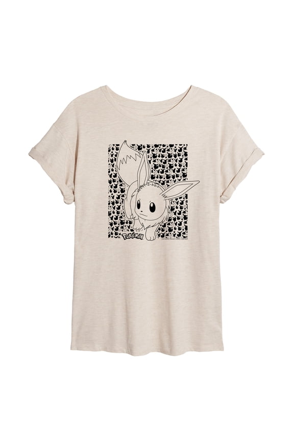 Pokémon - Eevee Pattern - Women's Oversized T-Shirt