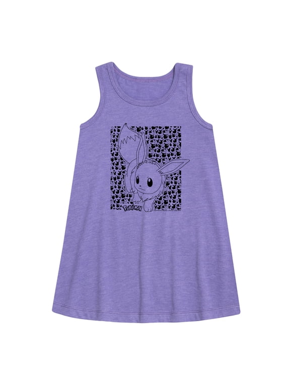 - Eevee Pattern - Youth Girls A-line Dress