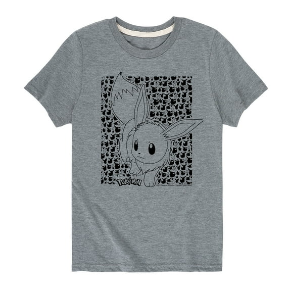 Pokémon - Eevee Pattern - Youth Short Sleeve Graphic T-Shirt