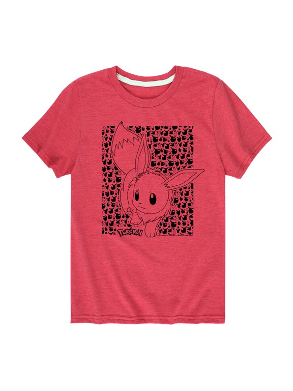 Pokémon - Eevee Pattern Boys' Short Sleeve Graphic T-Shirt