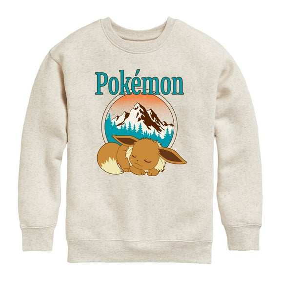 Pokémon - Eevee Retro Ski - Youth Crew Fleece Sweatshirt